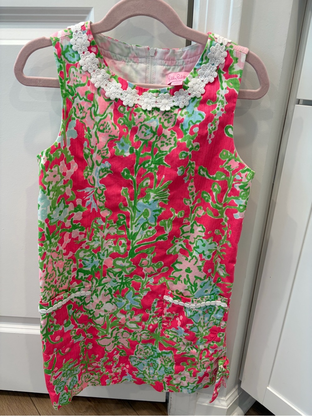 Lilly Pulitzer Pink, Green & Light Blue Floral Shift Dress